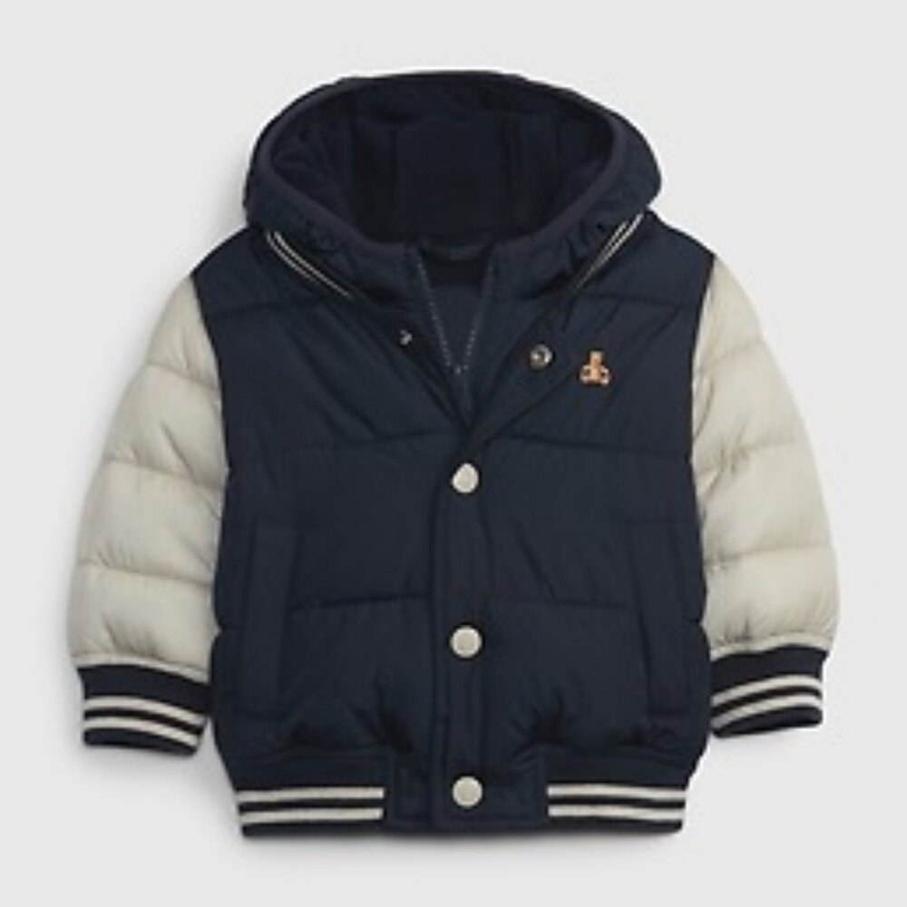 Baby Gap Varsity Puffer Jacket 18-24 Months